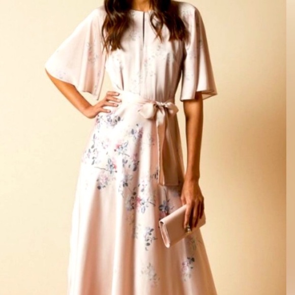 Ted Baker dress Elegant Floral Pink size UK (4)-US(10) Missing belt - Picture 3 of 10